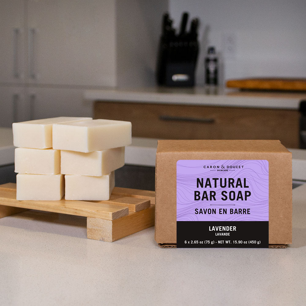 100% Natural Lavender Castile Bar Soap (6) | Caron & Doucet – Caron ...