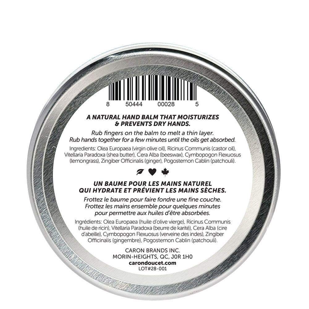 Ginger & Lemongrass Moisturizing Balm, 100g