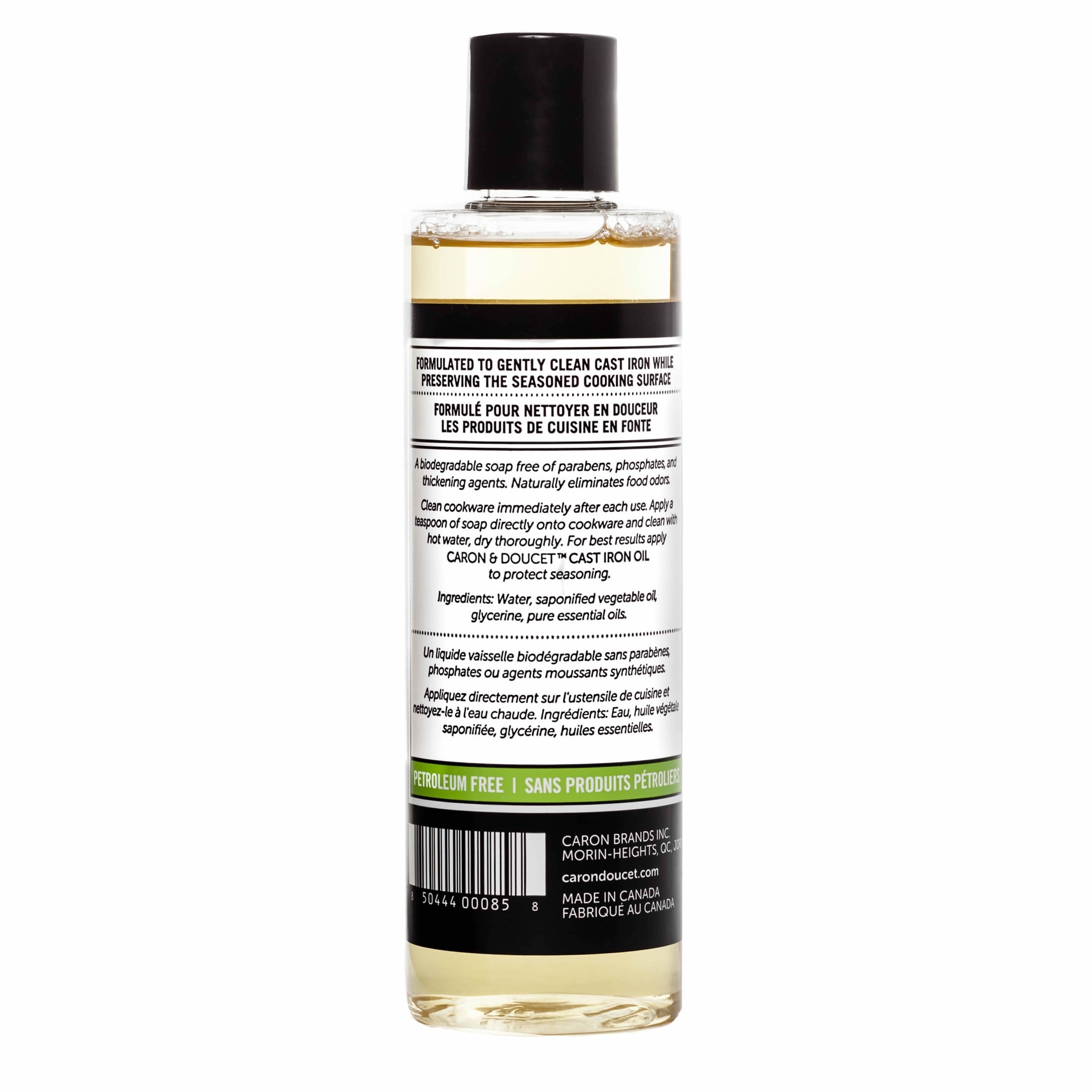 100 Natural Cast Iron Cleaning & Washing Soap Caron & Doucet Caron